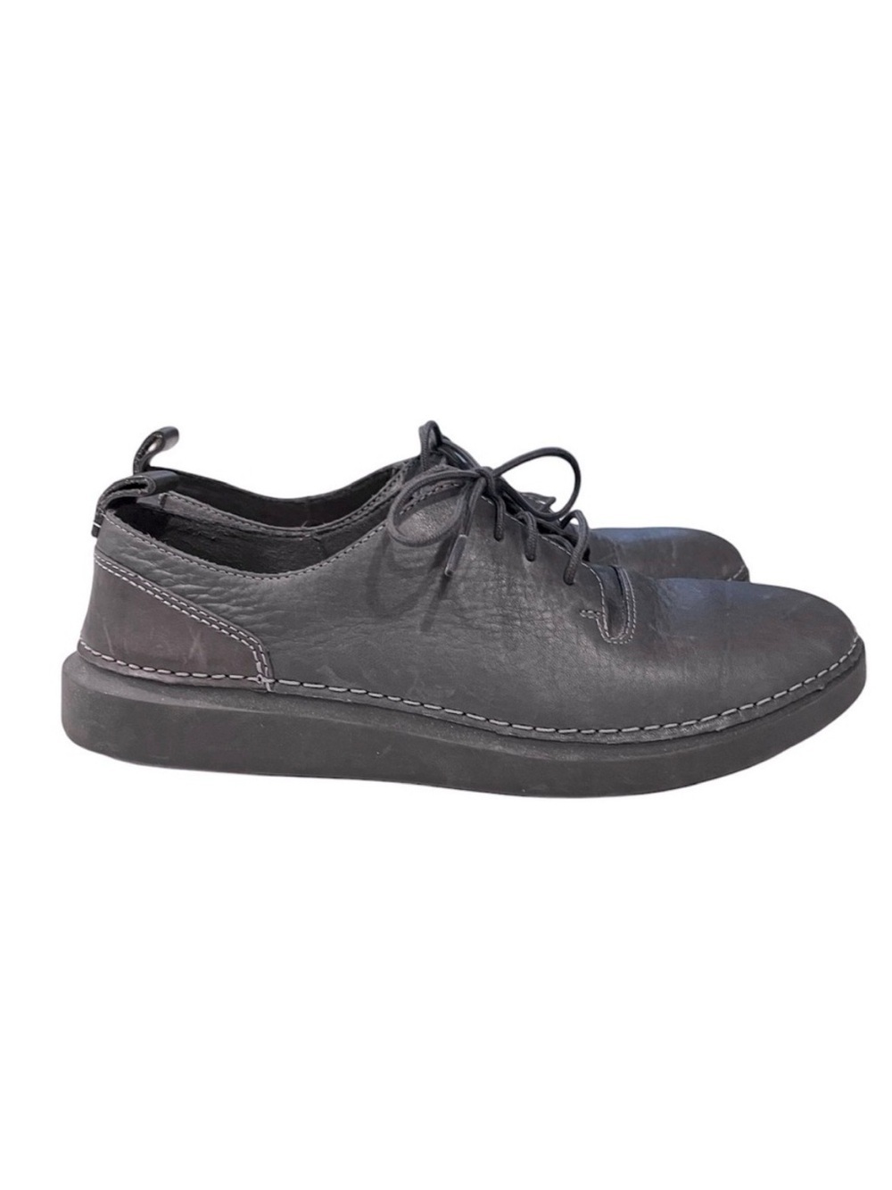 CLARKS Dark Grey Hale Leather Lace Up Shoes Women’s Size 7.5 US / 38